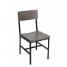 Memphis Side Chair With Gray Ash Back - Memphis Side Chair With Gray Ash Back
