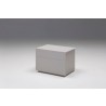 Vex 2 Drawer Night Table Matte Stone - Vex 2 Drawer Night Table Matte Stone