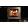 MF Fire Nova Wood Stove - Black - Lifestyle - MF Fire Nova Wood Stove - Black - Lifestyle