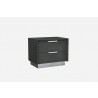 Navi Night Stand High Gloss Grey  - Navi Night Stand High Gloss Grey 