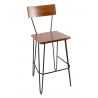 NV Barstool With Steel Wire Frame - Sand Black Finish - NV Barstool With Steel Wire Frame - Sand Black Finish