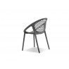 Gravely Arm Chair Grey Polypropylene - Back Angled - Gravely Arm Chair Grey Polypropylene - Back Angled