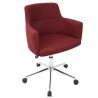 LumiSource Andrew Office Chair - Red - Perspective