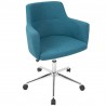 LumiSource Andrew Office Chair - Teal - Perspective