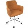 LumiSource Andrew Office Chair - Orange - Perspective