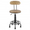 LumiSource Dakota Task Chair - Grey + Camel - Front