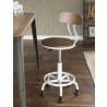 LumiSource Dakota Task Chair - Vintage White + Brown - Lifestyle