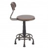 LumiSource Dakota Task Chair - Antique + Brown - Side