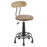 LumiSource Dakota Task Chair - Grey + Camel - Perspective