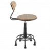LumiSource Dakota Task Chair - Grey + Camel - Side