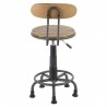 LumiSource Dakota Task Chair - Grey + Camel - Rear