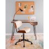  LumiSource Lombardi Office Chair - Cream - Lifestyle