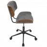 LumiSource Lombardi Office Chair - Grey - Side