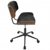 LumiSource Lombardi Office Chair - Black - Side