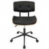 LumiSource Lombardi Office Chair - Black - Front