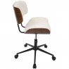  LumiSource Lombardi Office Chair - Cream - Side