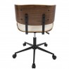  LumiSource Lombardi Office Chair - Cream - Rear