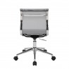 LumiSource Mirage Task Chair - Silver - Rear
