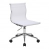 LumiSource Mirage Task Chair - White - Perspective