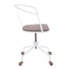 LumiSource Oregon Task Chair - Vintage White - Side