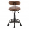LumiSource Swift Task Chair - BROWN - Rear