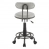 LumiSource Swift Task Chair - LIGHT GREY - Rear