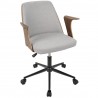 LumiSource Verdana Office Chair - Grey - Perspective