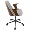 LumiSource Verdana Office Chair - Grey - Side