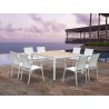 Whiteline Modern Living Cannes Indoor / Outdoor Dining Table - Whiteline Modern Living Cannes Indoor / Outdoor Dining Table