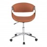 LumiSource Curvo Office Chair - Orange - Front