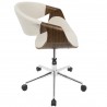 LumiSource Curvo Office Chair - Cream - Side