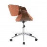 LumiSource Curvo Office Chair - Orange - Side