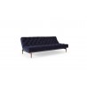 Oldschool Sofa in Brass Legs and Velvet Dark Blue - Oldschool Sofa in Brass Legs and Velvet Dark Blue