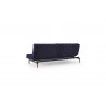 Oldschool Sofa in Brass Legs and Velvet Dark Blue - Back - Oldschool Sofa in Brass Legs and Velvet Dark Blue - Back