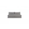 Osvald Sleek Sofa With Matt Black Legs - Front - Osvald Sleek Sofa With Matt Black Legs - Front