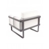 Palm Beach Lounge Armchair - White - Back