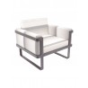 Palm Beach Lounge Armchair - White - Front