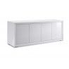 Pendenza Buffet 4 Door With High Gloss White - Angled - Pendenza Buffet 4 Door With High Gloss White - Angled