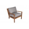 Coastal Wooden Club Chair - Granite
