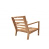 Coastal Wooden Club Chair - Without Cushions - Back