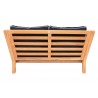 Royal Teak Coastal Wooden Love-Seat / 2-Seater - Back