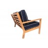Royal Teak Coastal Wooden Love-Seat / 2-Seater - Angled