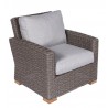 Sanibel Wicker Club Chair - Granite