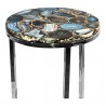 Shimmer Agate Accent Table - Table Top Angle - Shimmer Agate Accent Table - Table Top Angle