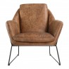 Moe's Home Collection Greer Club Chair - Cappuccino - Front - Moe's Home Collection Greer Club Chair - Cappuccino - Front