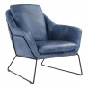 Moe's Home Collection Greer Club Chair - Blue - Perspective - Moe's Home Collection Greer Club Chair - Blue - Perspective