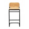 Baker Bar Stool Tan-set Of Two - Front - Baker Bar Stool Tan-set Of Two - Front