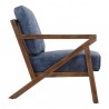 Moe's Home Collection Drexel Arm Chair - Blue - Side - Moe's Home Collection Drexel Arm Chair - Blue - Side