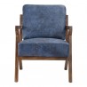 Moe's Home Collection Drexel Arm Chair - Blue - Front - Moe's Home Collection Drexel Arm Chair - Blue - Front