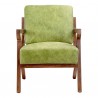 Moe's Home Collection Drexel Arm Chair - Green - Front - Moe's Home Collection Drexel Arm Chair - Green - Front